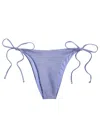 Baobab Collection Baobab Raffaela Glittered Lamé Bikini Briefs In Blue
