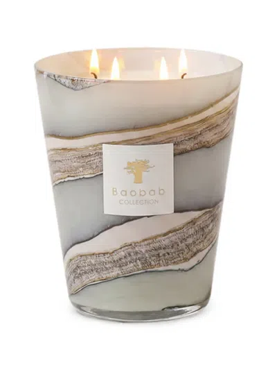 Baobab Collection Sand Sonora Marble-effect Four-wick Candle (16cm) In Gray