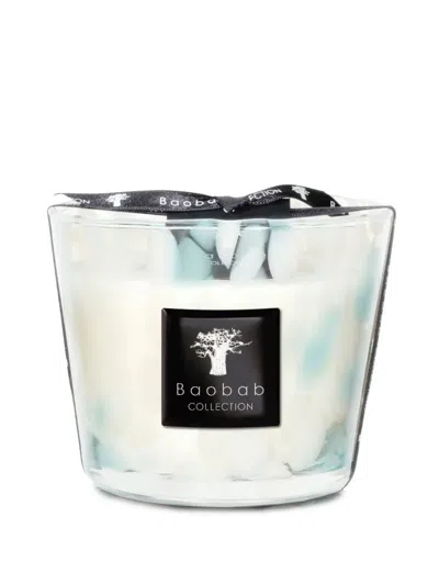 Baobab Collection Sapphire Pearls Max 10 Scented Candle (130g) In White