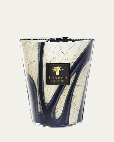 Baobab Collection Stones Lazuli Candle, 9.4" In Blue