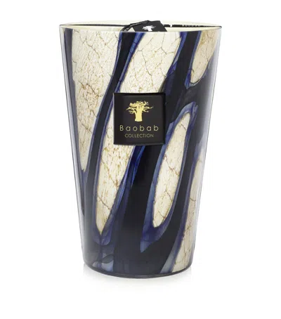 Baobab Collection Stones Lazuli Maxi Candle In Blue