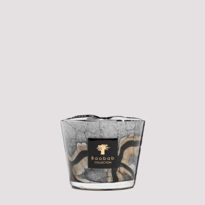 Baobab Collection Stones Marble Candle Max10 From Stones Collection Unica In Gray