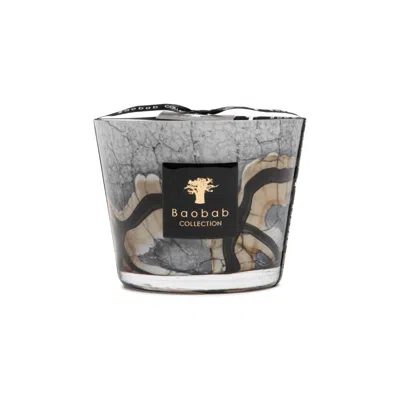 Baobab Collection Stones Marble Candle Max10 In Gray