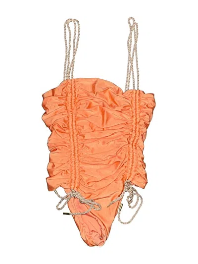 Pre-owned Baobab Collection Swimsuit Top Orange Swimwear