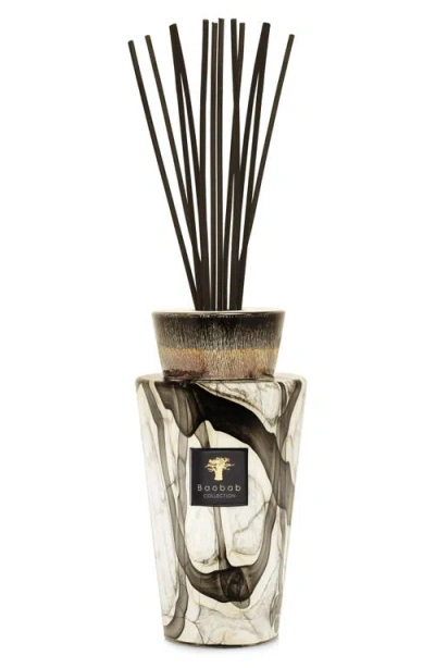 Baobab Collection Totem Stones Marble Large Luxury Fragrance Diffuser In Black/beige/white