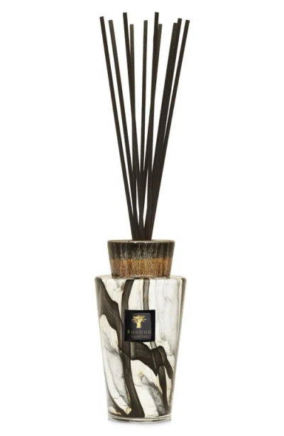 Baobab Collection Totem Stones Marble Medium Luxury Fragrance Diffuser In Black/beige/white