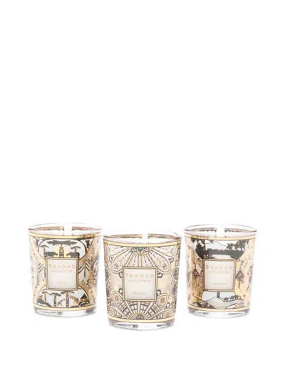 Baobab Collection Trio Travel Rosace-caravane-afrika Candles (set Of Three) In Neutral