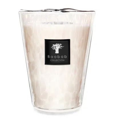 Baobab Collection White Pearls Candle