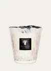 Baobab Collection 1.1kg White Pearls Candle In White/pink