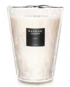 Baobab Collection White Pearls Candle, 9.4" In White/pink