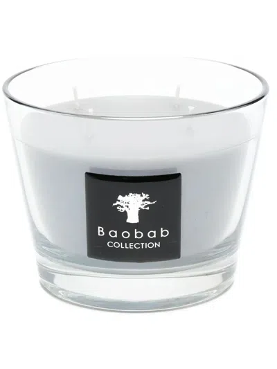 Baobab Collection White Rhino Candles In Grey