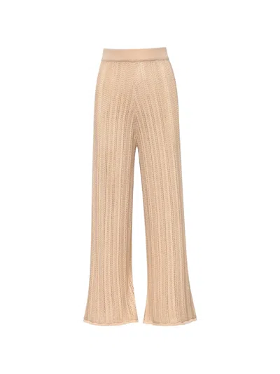 Baobab Corsica High Rise Wide Leg Pants In Ivory In Neutral