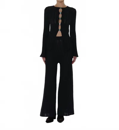 Baobab Corsica Wide Leg Pants In Black