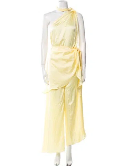 Pre-owned Baobab Cowl Neck Jumpsuit In Yellow