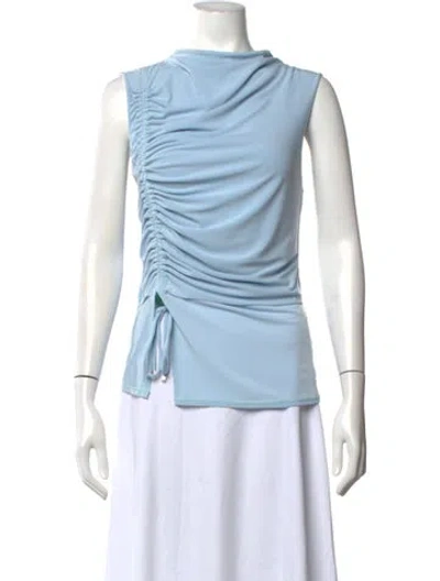 Pre-owned Baobab Cowl Neck Sleeveless Top W/ Tags In Blue