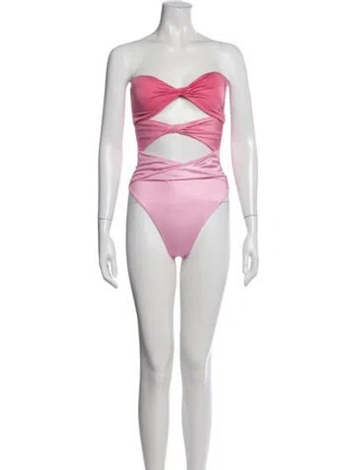 Pre-owned Baobab Cutout Accent One-piece W/ Tags In Pink