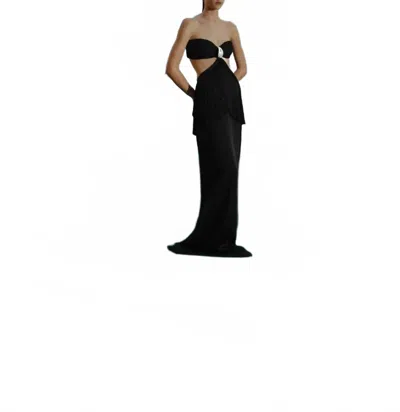 Baobab Dua Strapless Dress In Black