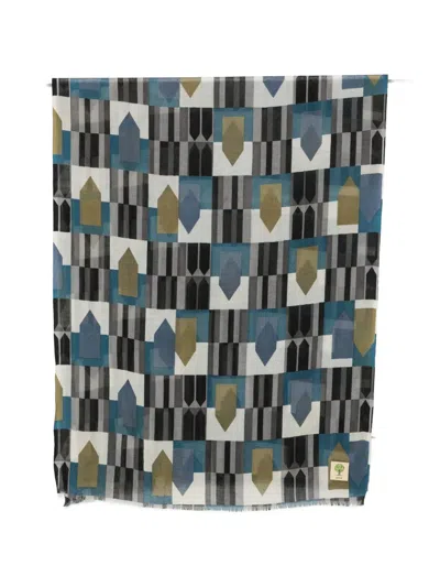Baobab Geometric-print Fringed Scarf In Multi
