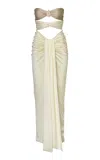 Baobab Giselle Cutout Maxi Dress In White