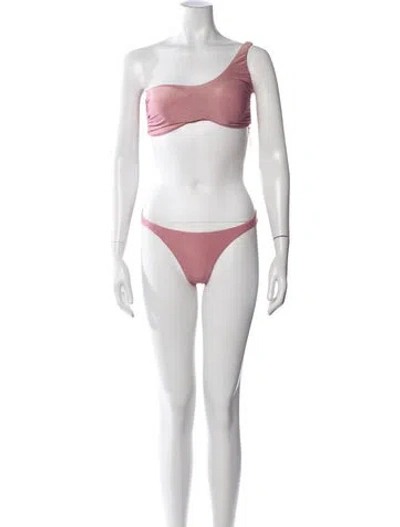 Pre-owned Baobab Glitter Accents Bikini W/ Tags In Pink