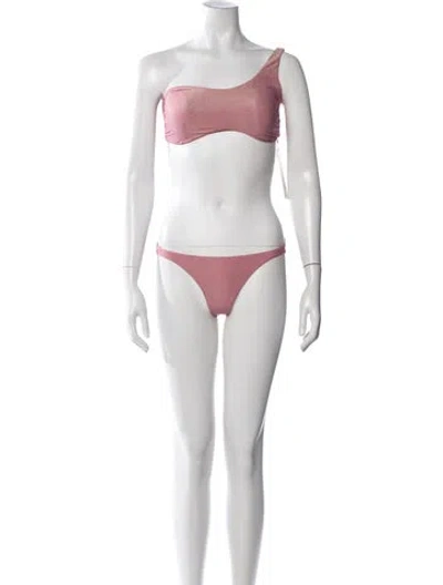 Pre-owned Baobab Glitter Accents Bikini W/ Tags In Pink