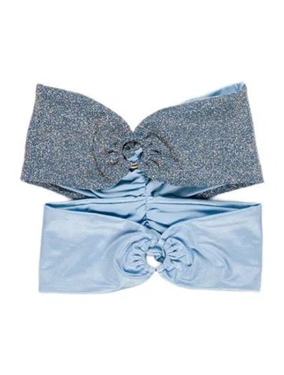 Pre-owned Baobab Glitter Accents Top In Blue