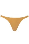 Baobab Goa Bottom Glossy Gold Bikini In Brown