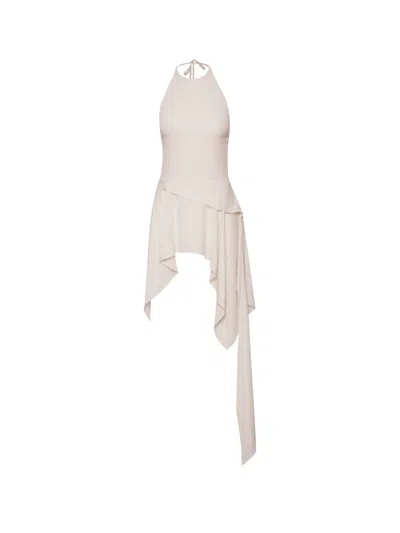 Baobab Halter Asymmetrical Lorenza Top In Neutral