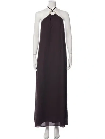 Pre-owned Baobab Halterneck Long Dress W/ Tags In Purple