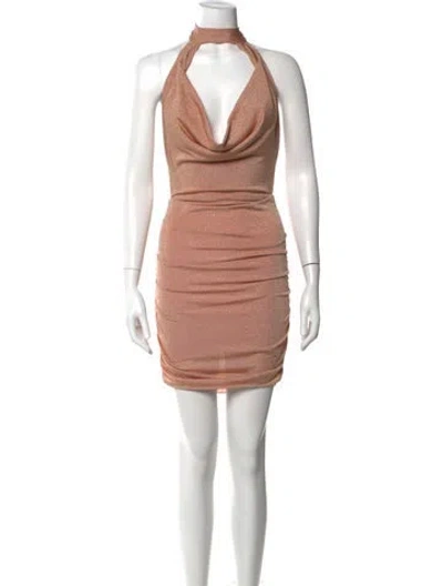 Pre-owned Baobab Halterneck Mini Dress In Pink