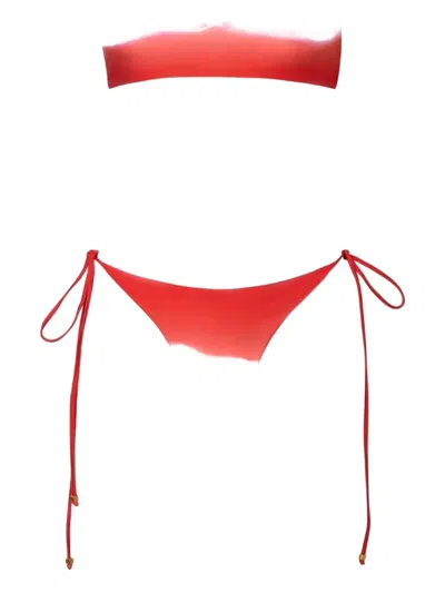Baobab Itala Side-tie Bikini Bottoms In Red