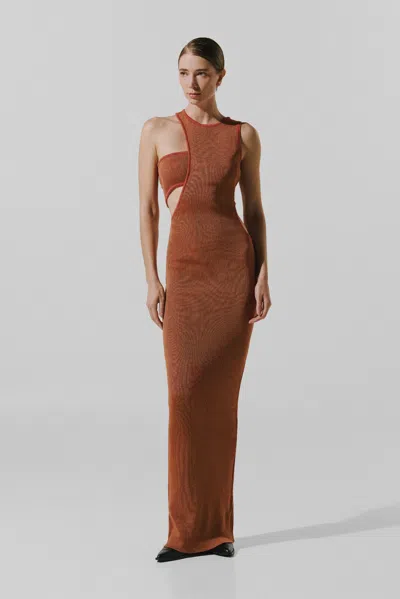 Baobab Julia Maxi Dress In Brown