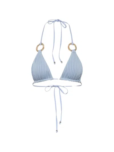 Baobab Kaia Ring-detail Bikini Top In Blue