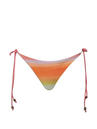 Baobab Kaia Self-tie Bikini Bottom In Orange