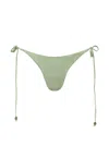 Baobab Kaia Self-tie Textured Bikini Bottom In Green