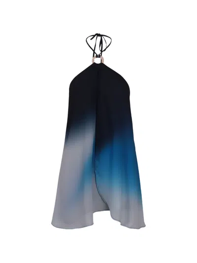 Baobab Kira Ombré-effect Halterneck Mini Dress In Multi