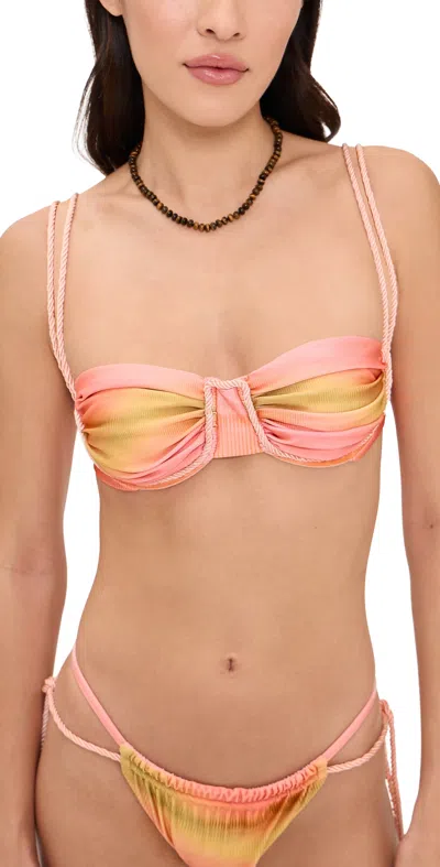 Baobab Lula Bikini Top Coral Reef In Orange