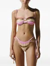 Baobab Lula Striped Bikini Bottoms In Multi