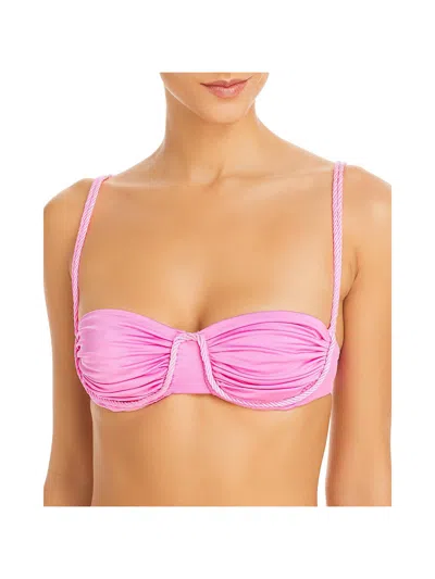 Baobab Lula Womens Underwire Balconet Bikini Swim Top In Pink