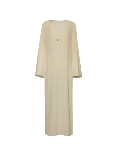 Baobab Luna Bell-sleeves Cut-out Maxi Cover-up In Yellow