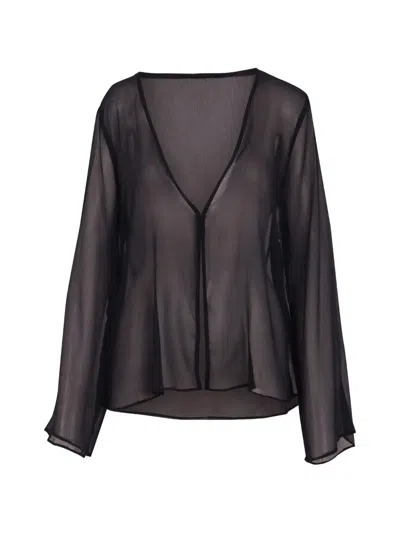 Baobab Malka V-neck Blouse In Black