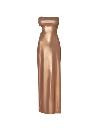 Baobab Mambe Cutout Maxi Dress In Brown