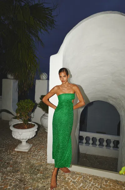 Baobab Mambo Maxi Dress In Green