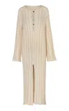 Baobab Mamu Button-detailed Maxi Dress In Neutral