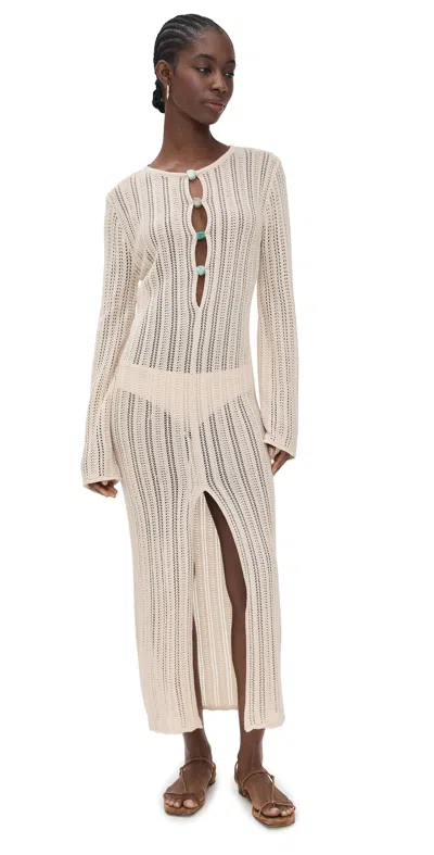 Baobab Mamu Dress Ivory In White