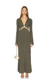 Baobab Manola Dress In Olive