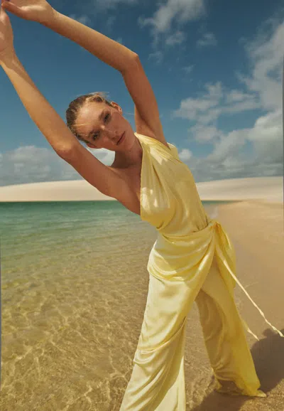 Baobab Marea Jumpsuit In Yellow