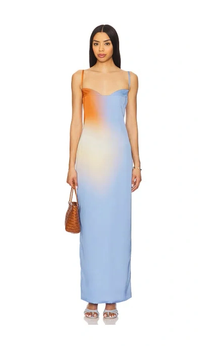 Baobab Medusa Maxi Dress In Blue