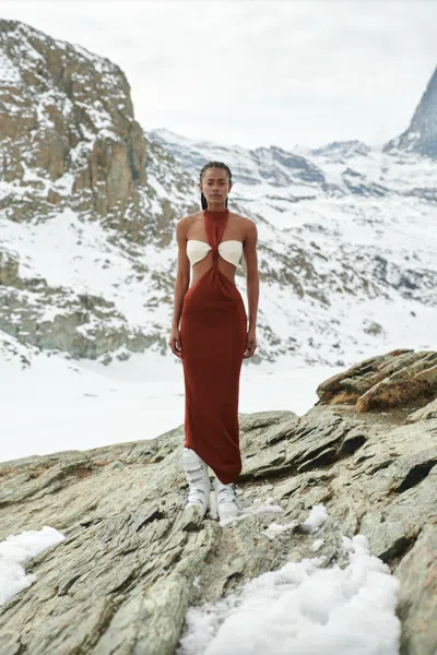 Baobab Mendra Maxi Dress In Brown