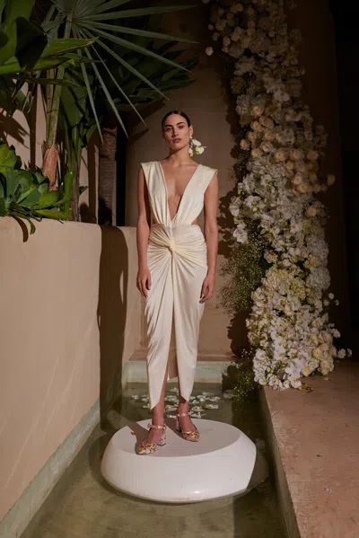 Baobab Mia Midi Dress In Silver